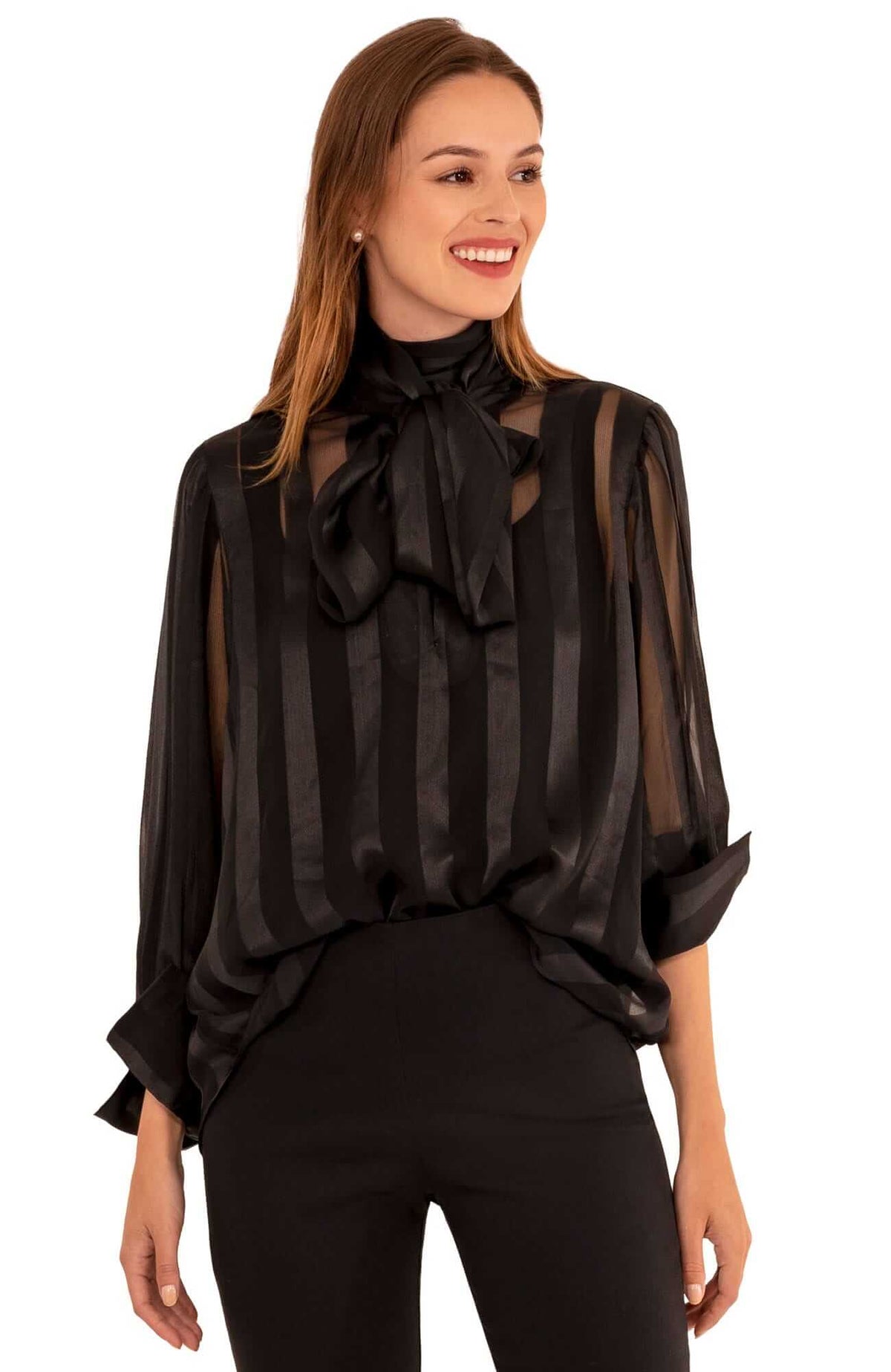 The Billowy Blouse Black