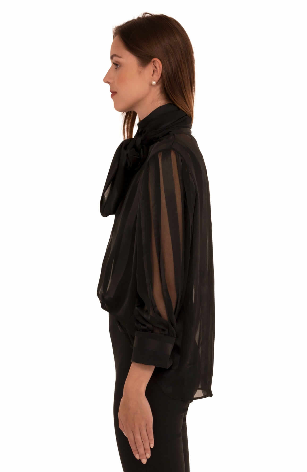 The Billowy Blouse Black