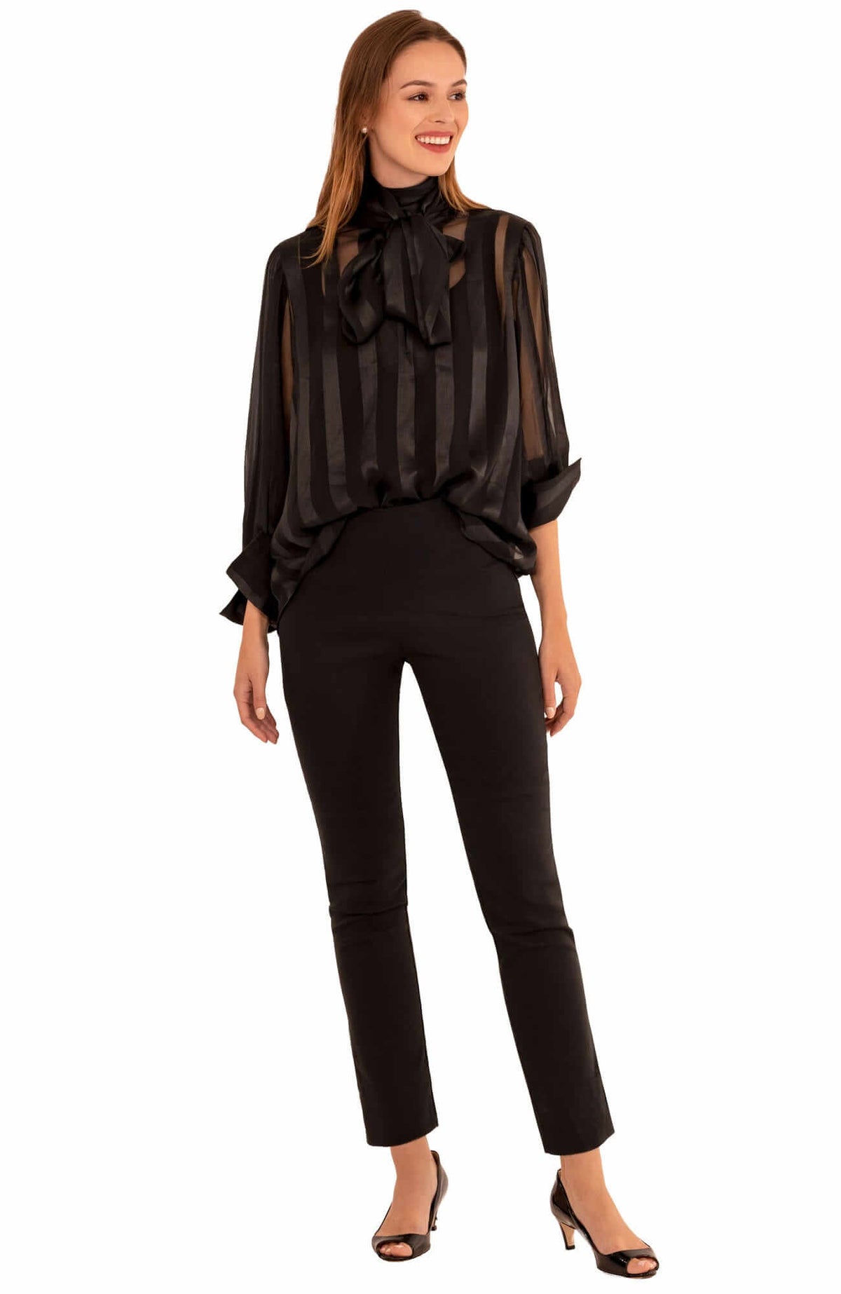 The Billowy Blouse Black