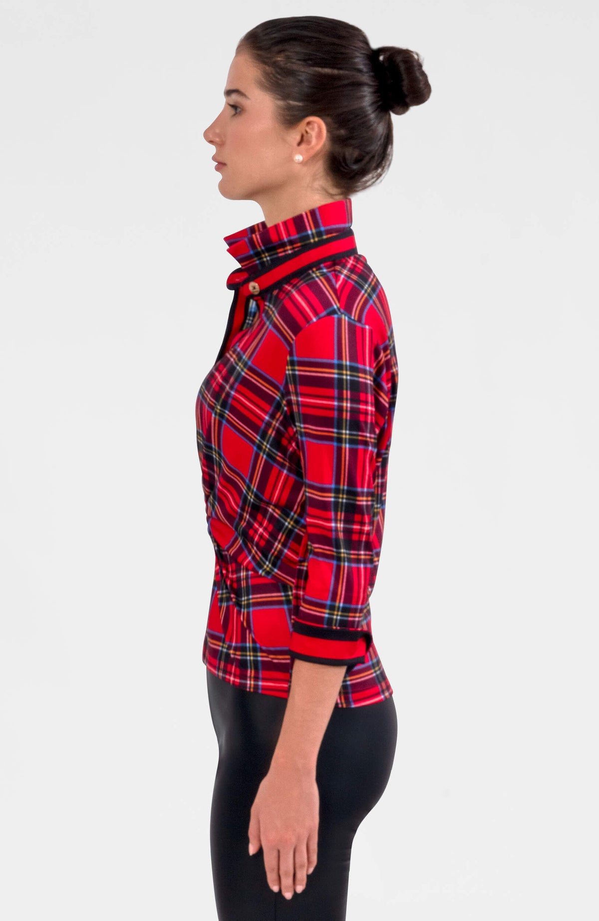 Twist &amp; Shout Top - Duke Of York Red Multi