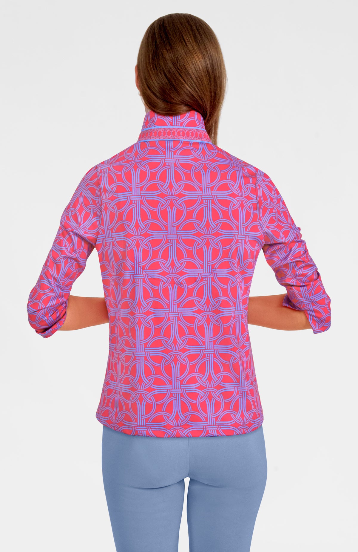 Twist &amp; Shout Top - Ring Toss Coral Peri