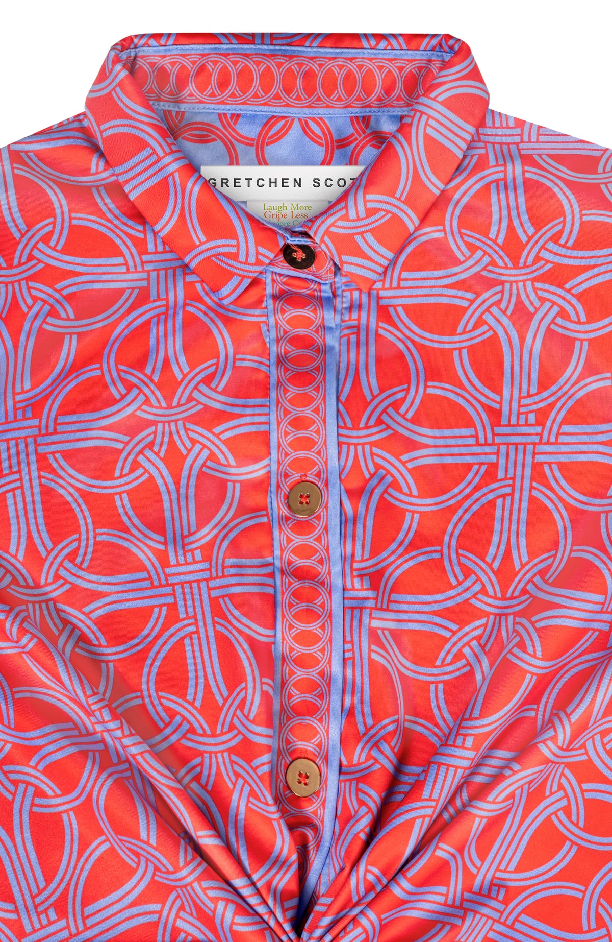 Twist &amp; Shout Top - Ring Toss Coral Peri