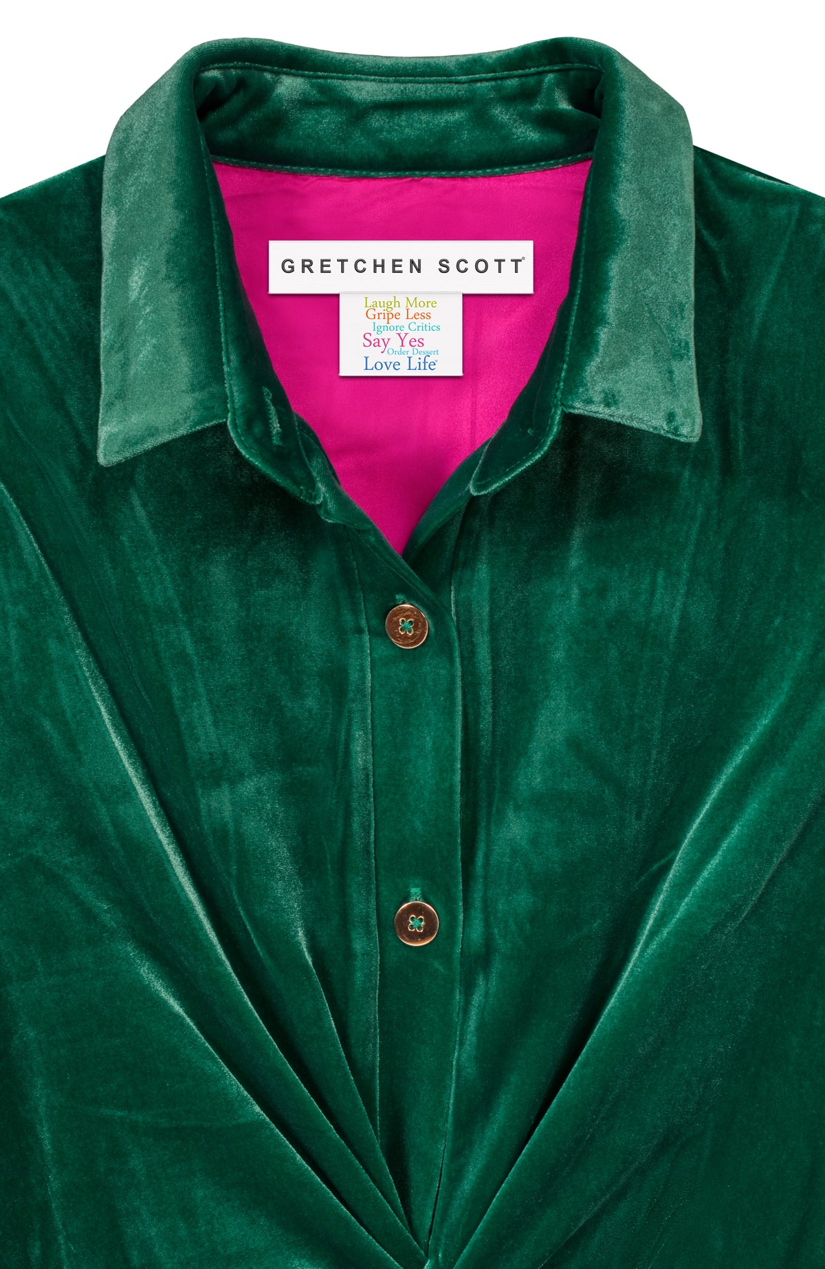 Twist & Shout Top - Silky Velvet Emerald