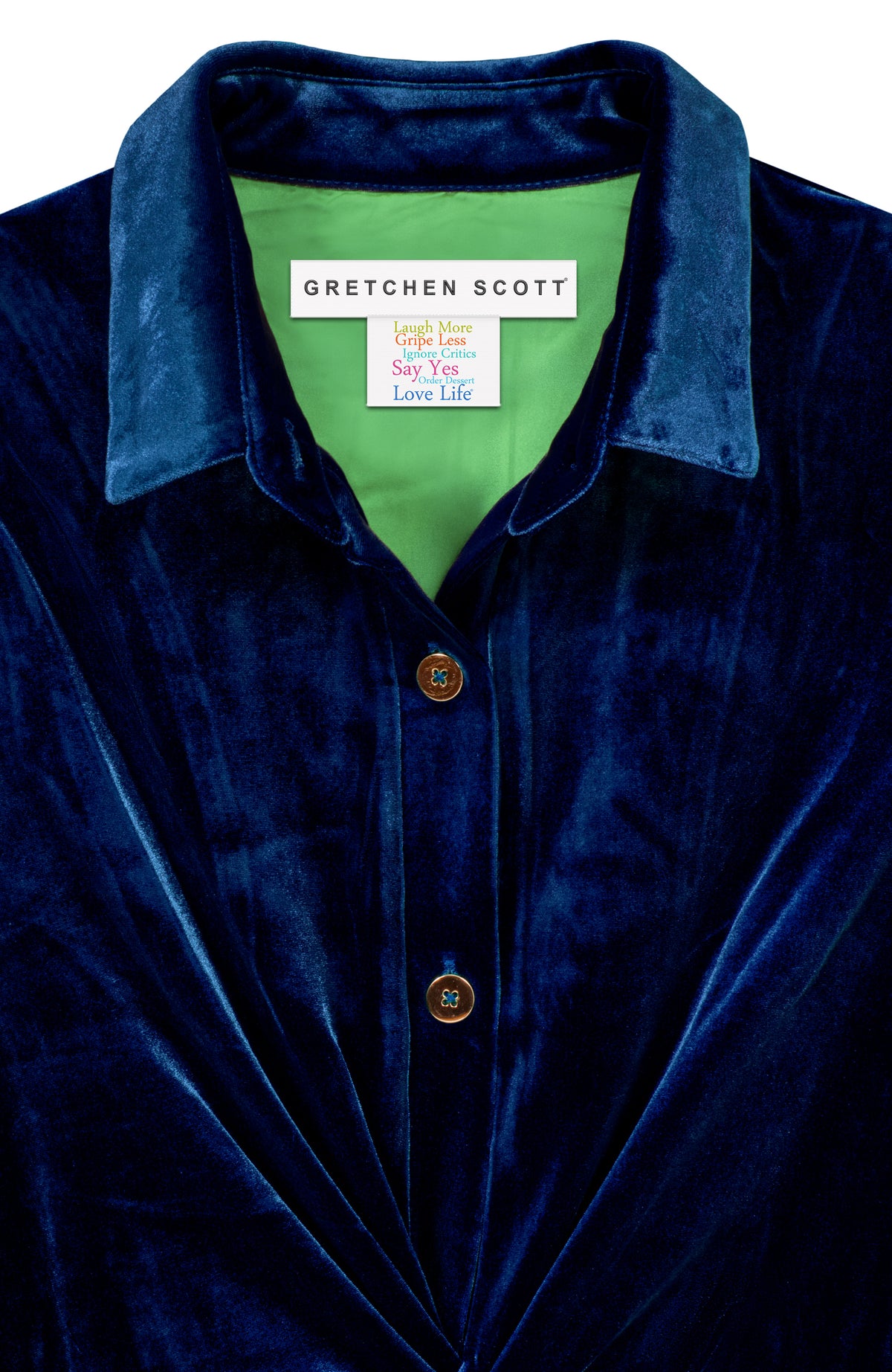 Twist & Shout Top - Silky Velvet Navy