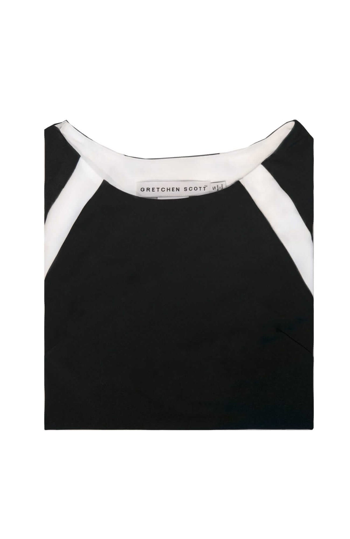 Jersey Tee Topper - Color Block - Final Sale Black White