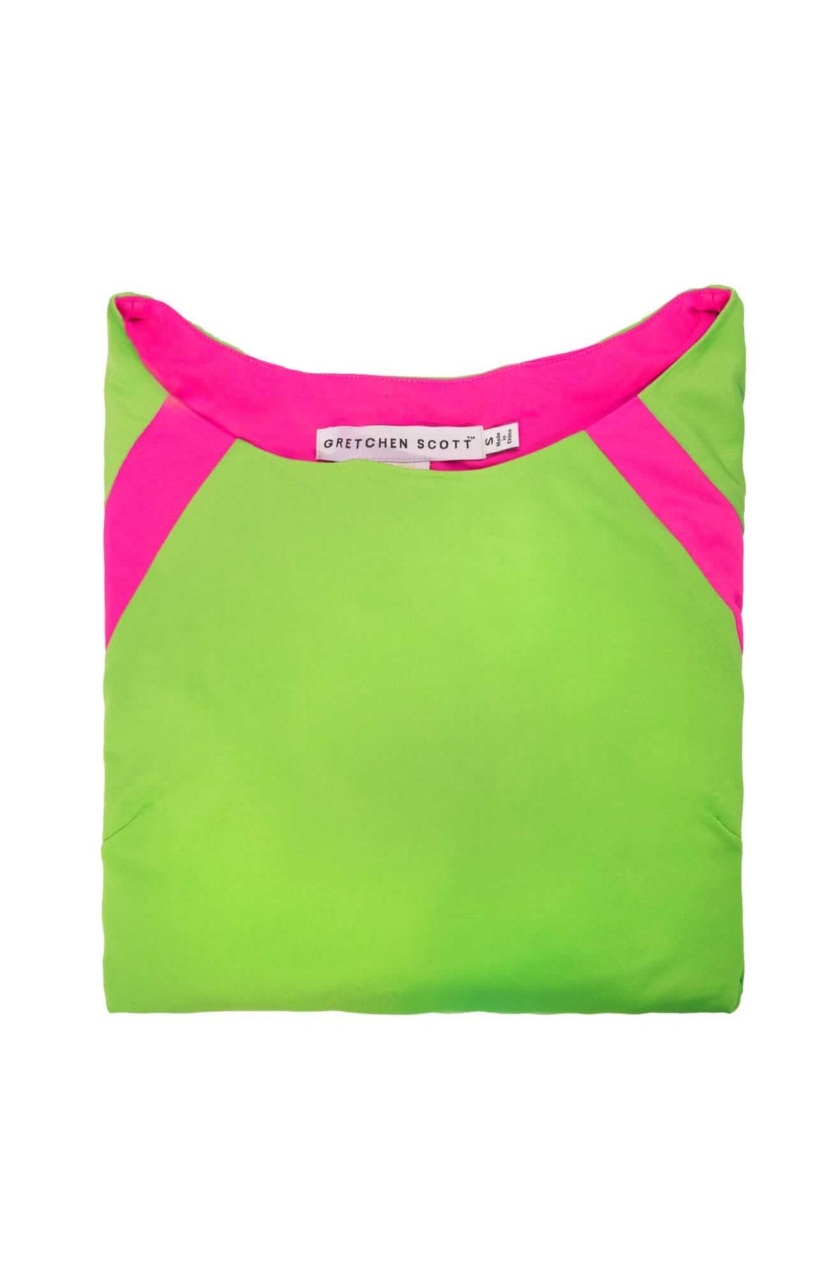 Jersey Tee Topper - Color Block - Final Sale Kelly Pink