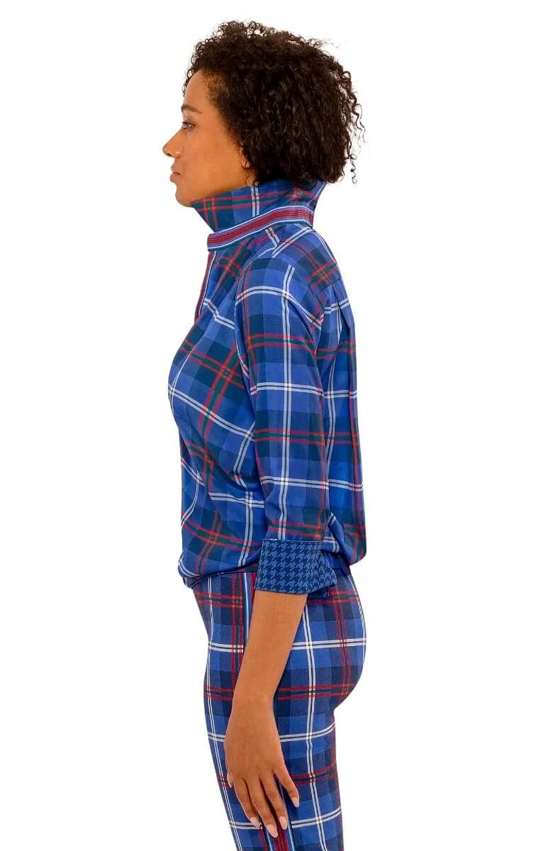 Tuck It Up Top - Middleton Plaid Navy