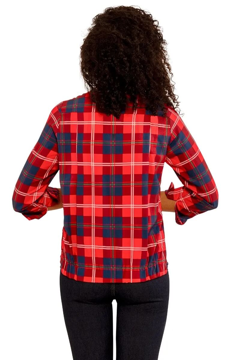 Tuck It Up Top - Middleton Plaid - Final Sale Red