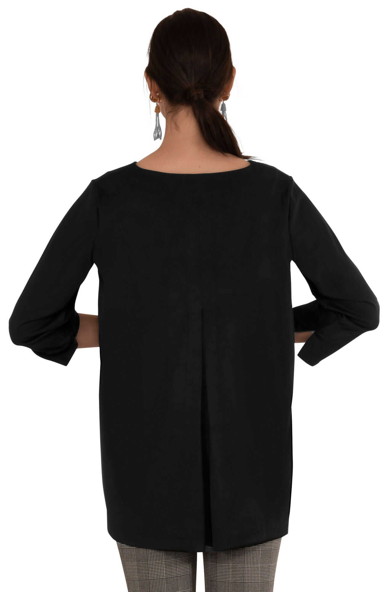 Ultra Suede Swing Top Black