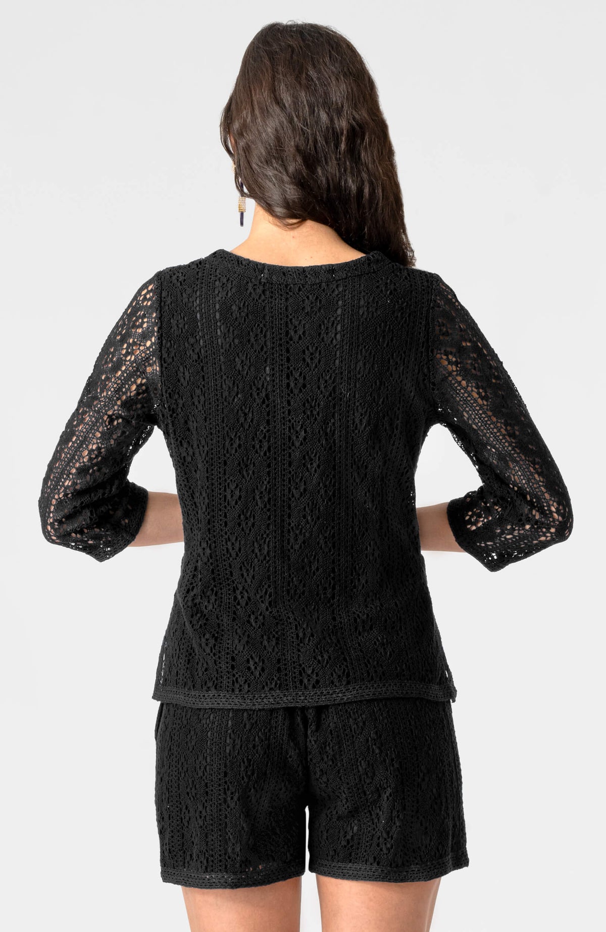 Rachel Lace Tunic Black