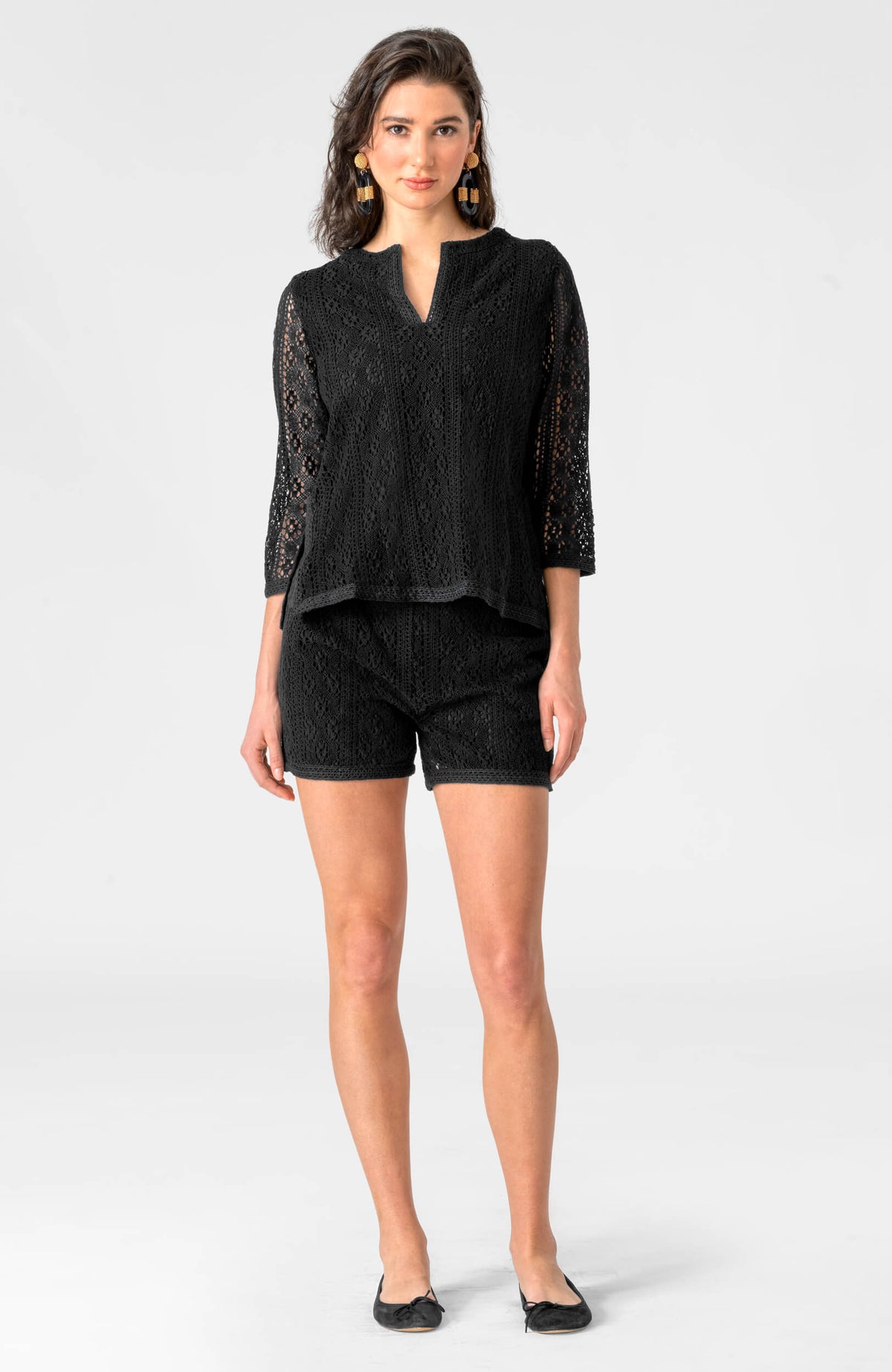 Rachel Lace Tunic Black