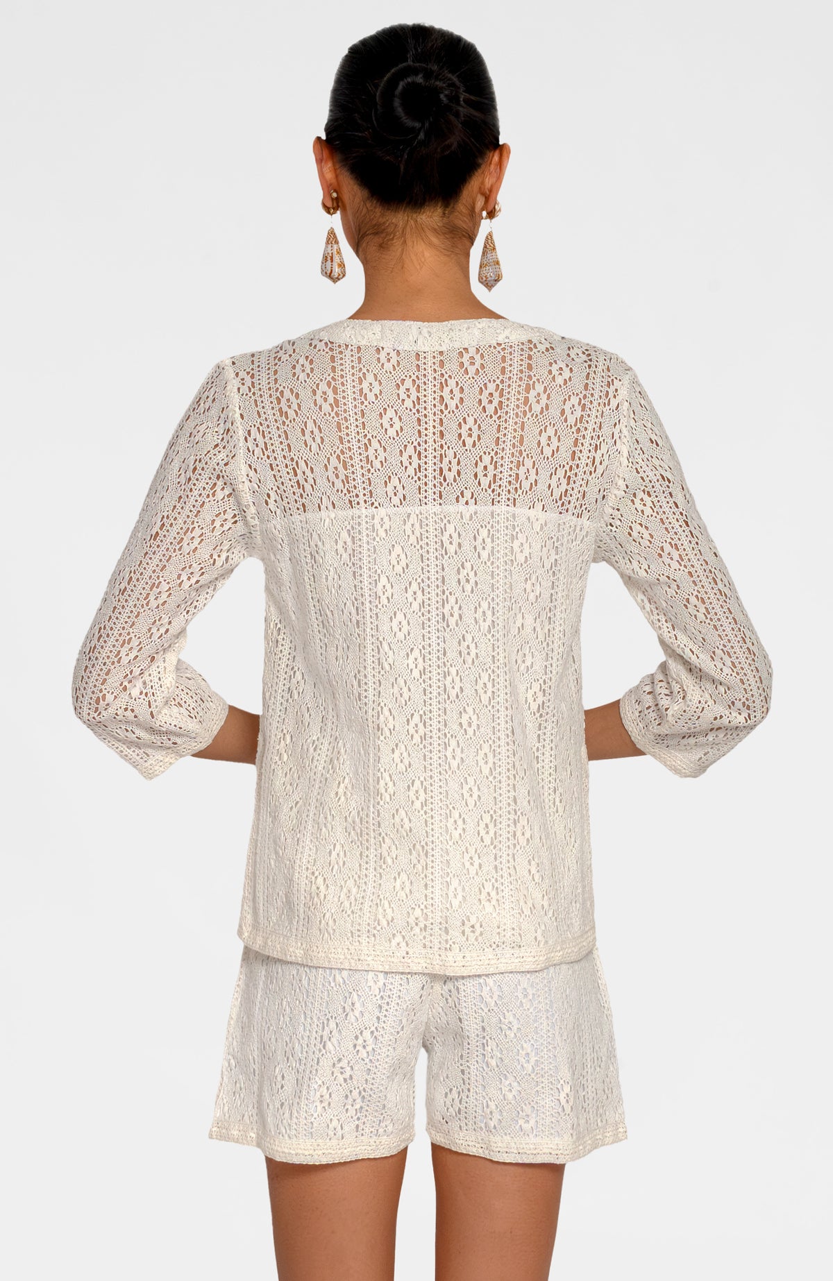 Rachel Lace Tunic White