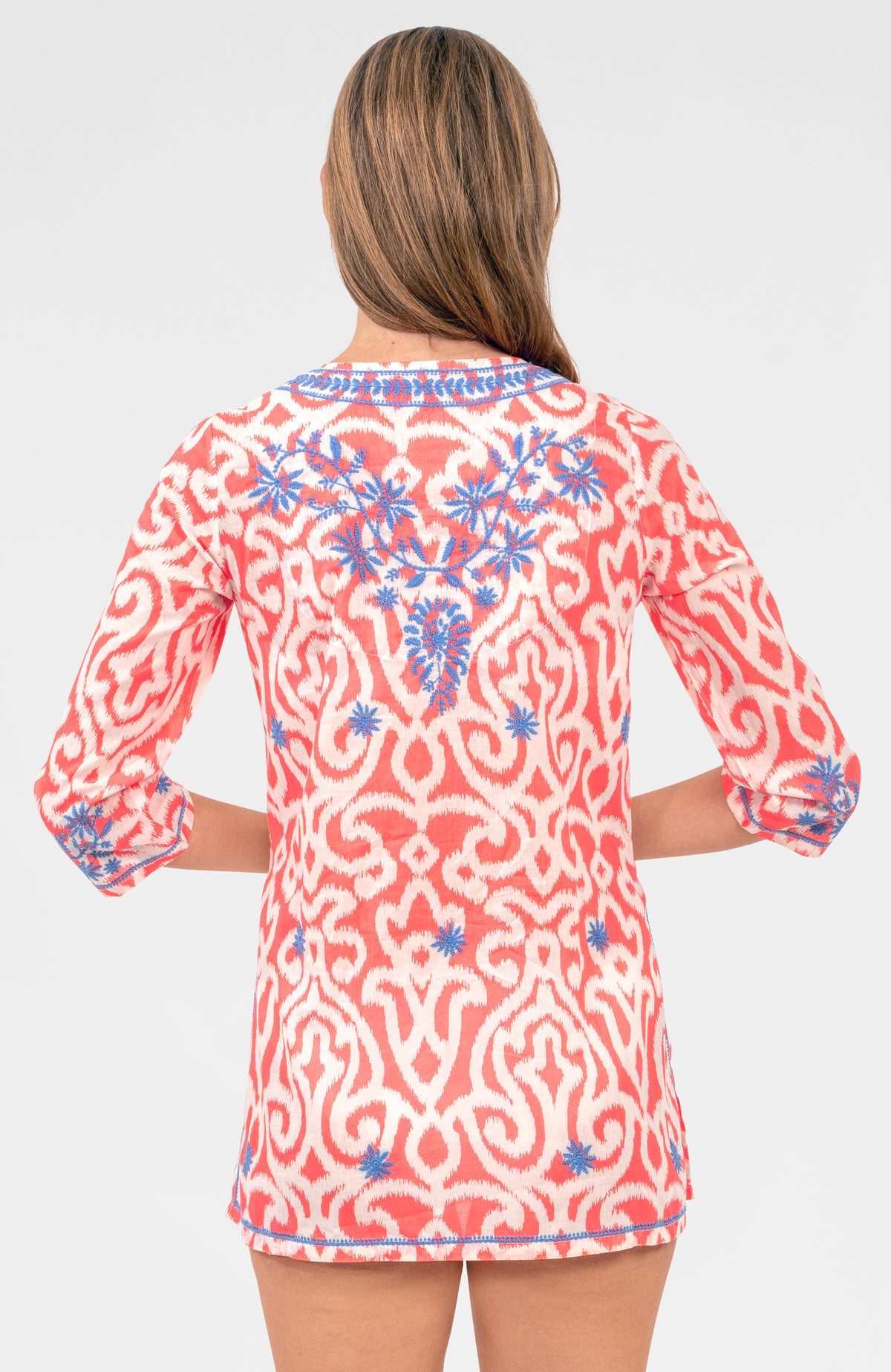 Embroidered Tunic - Arabesque Melon