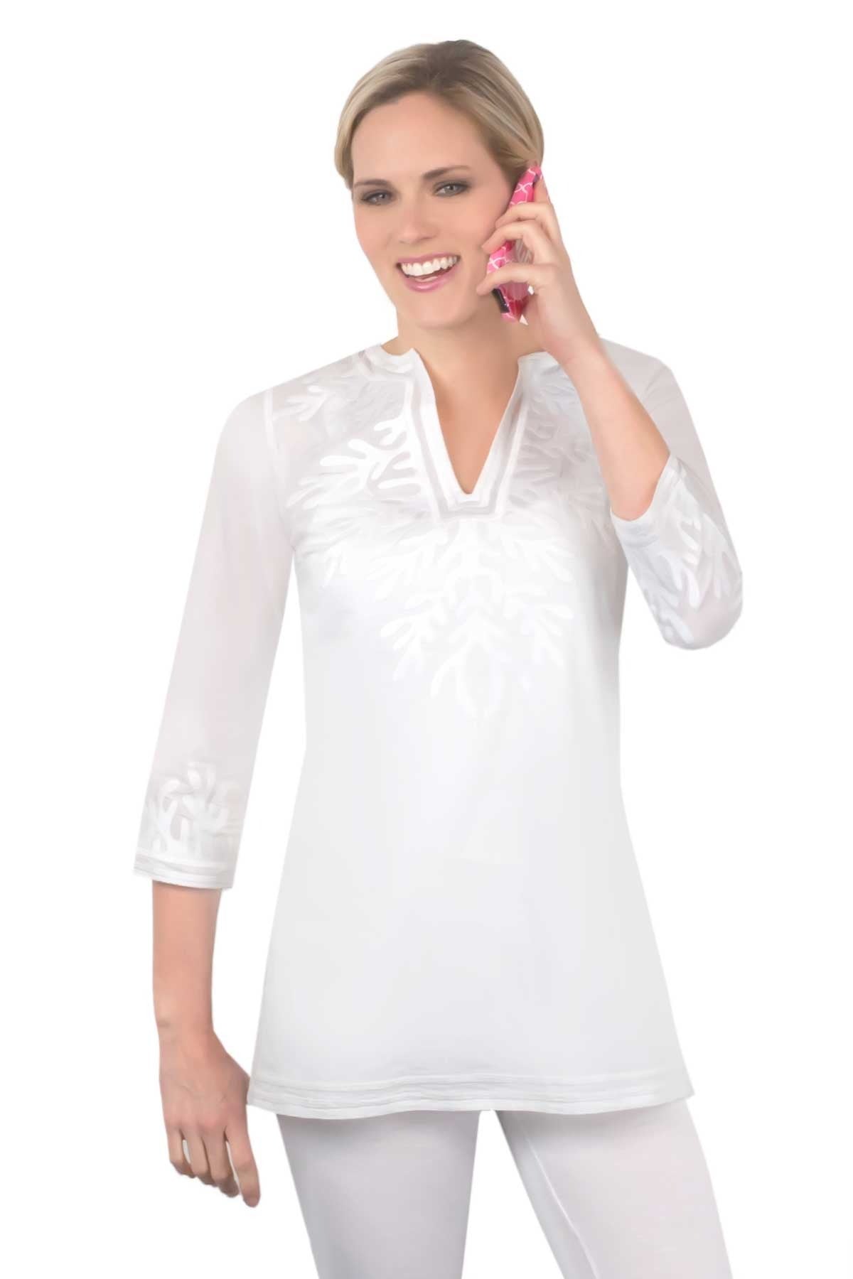 Cotton Embroidered Tunic - The Reef