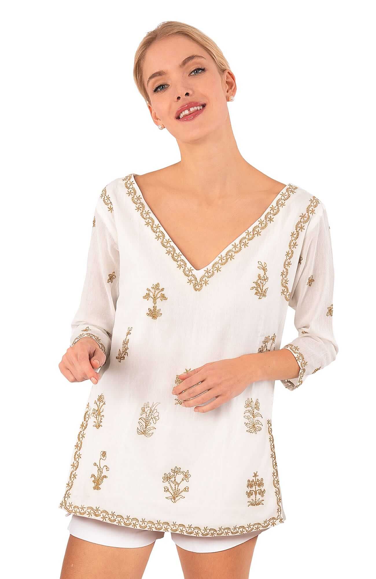 Upsa Daisy Tunic Gold