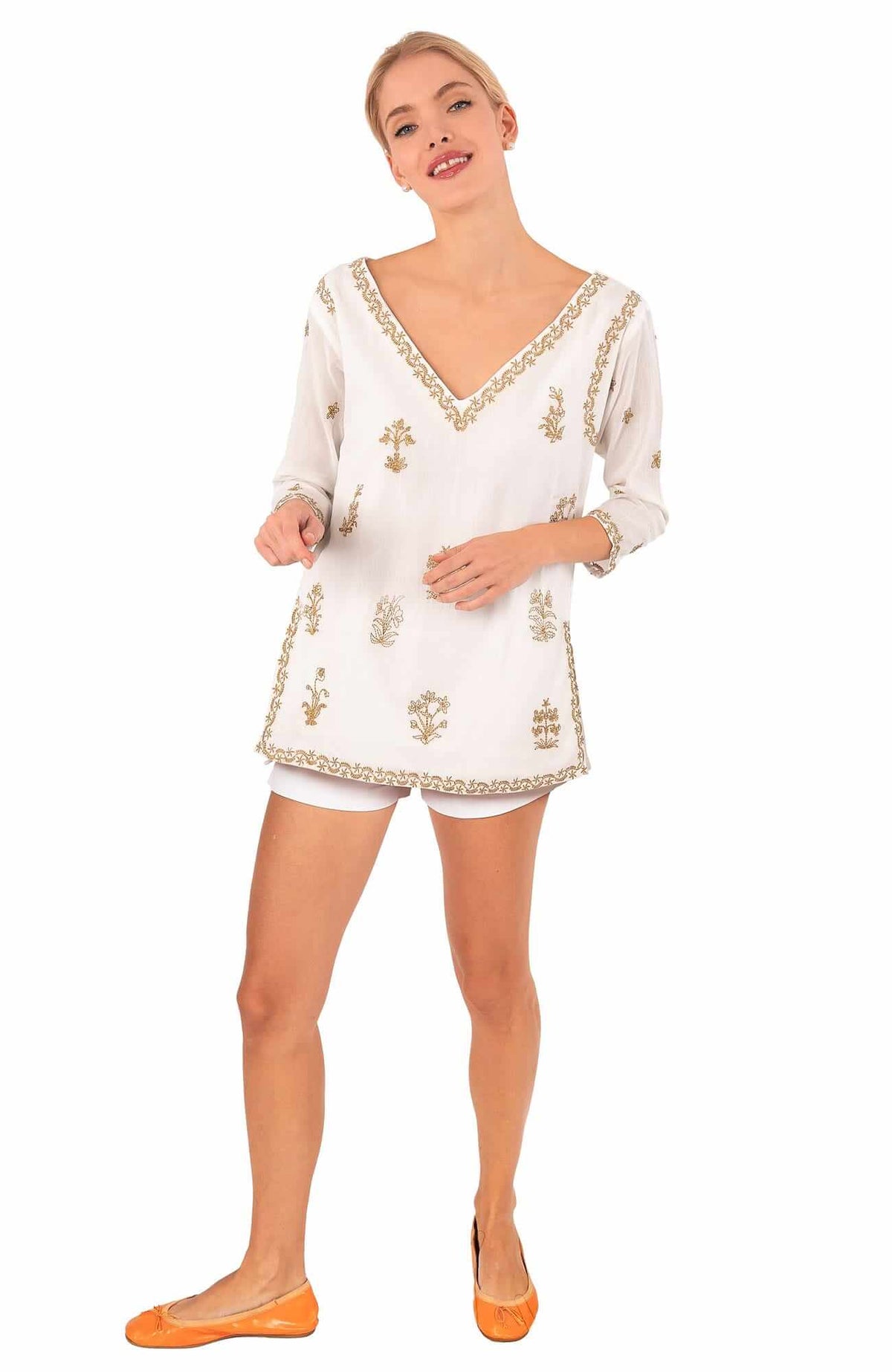 Upsa Daisy Tunic Gold