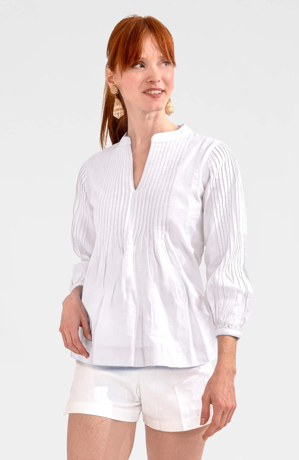 Nip Tuck Tunic - Solid - Final Sale White