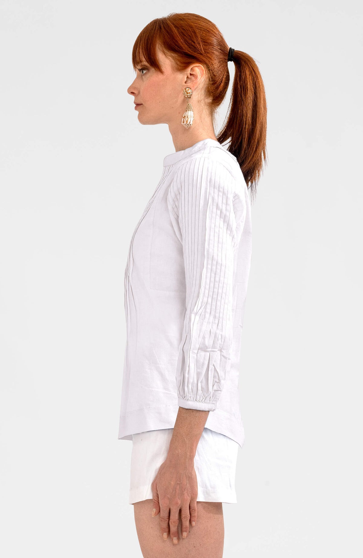 Nip Tuck Tunic - Solid - Final Sale White