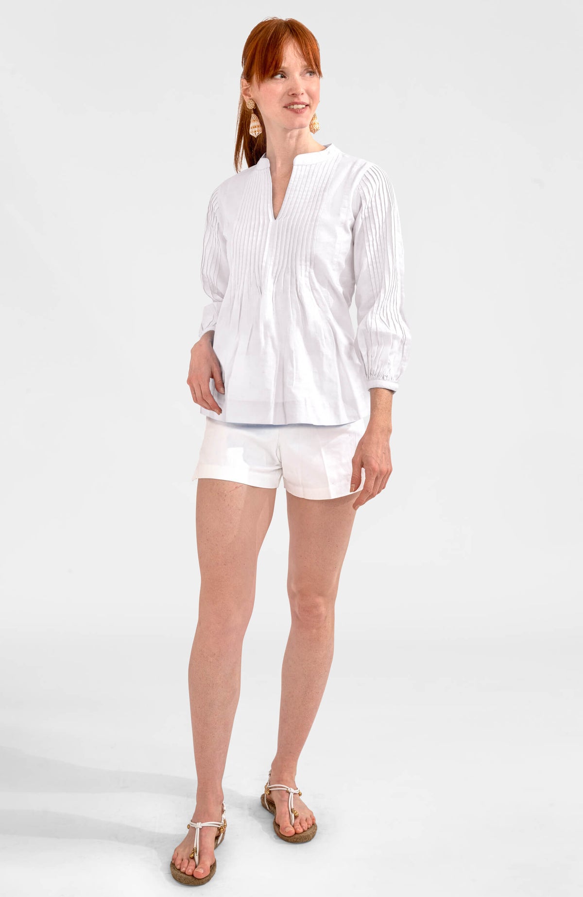 Nip Tuck Tunic - Solid - Final Sale White