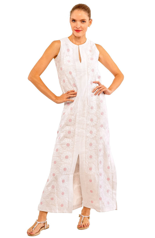 A Daisy of A Dress White Pink