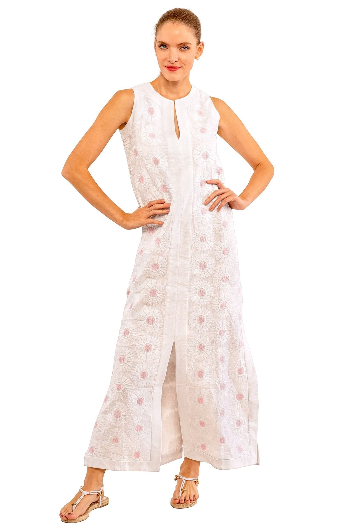 A Daisy of A Dress White Pink