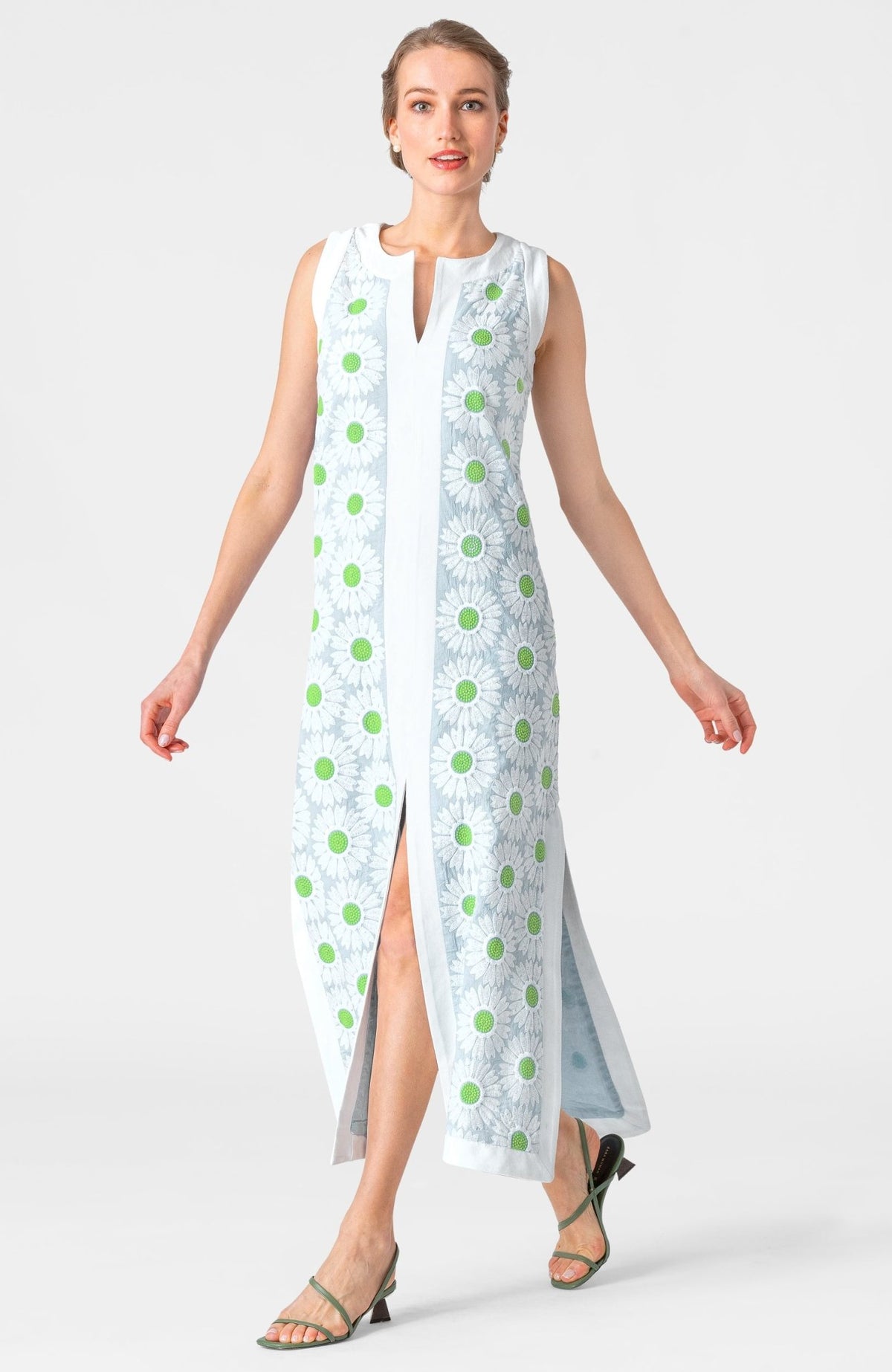 A Daisy of A Dress Periwinkle Lime