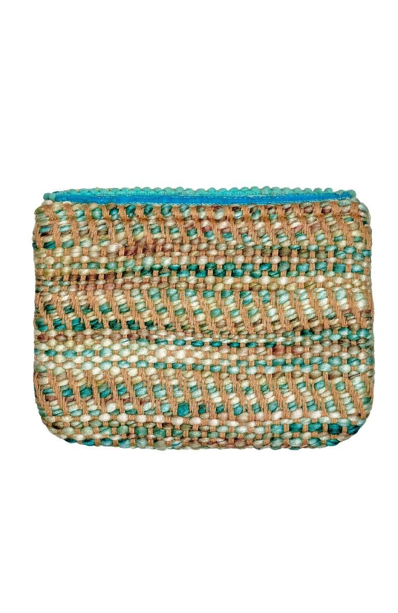 Bloom Beaded Clutch Turquoise One Size