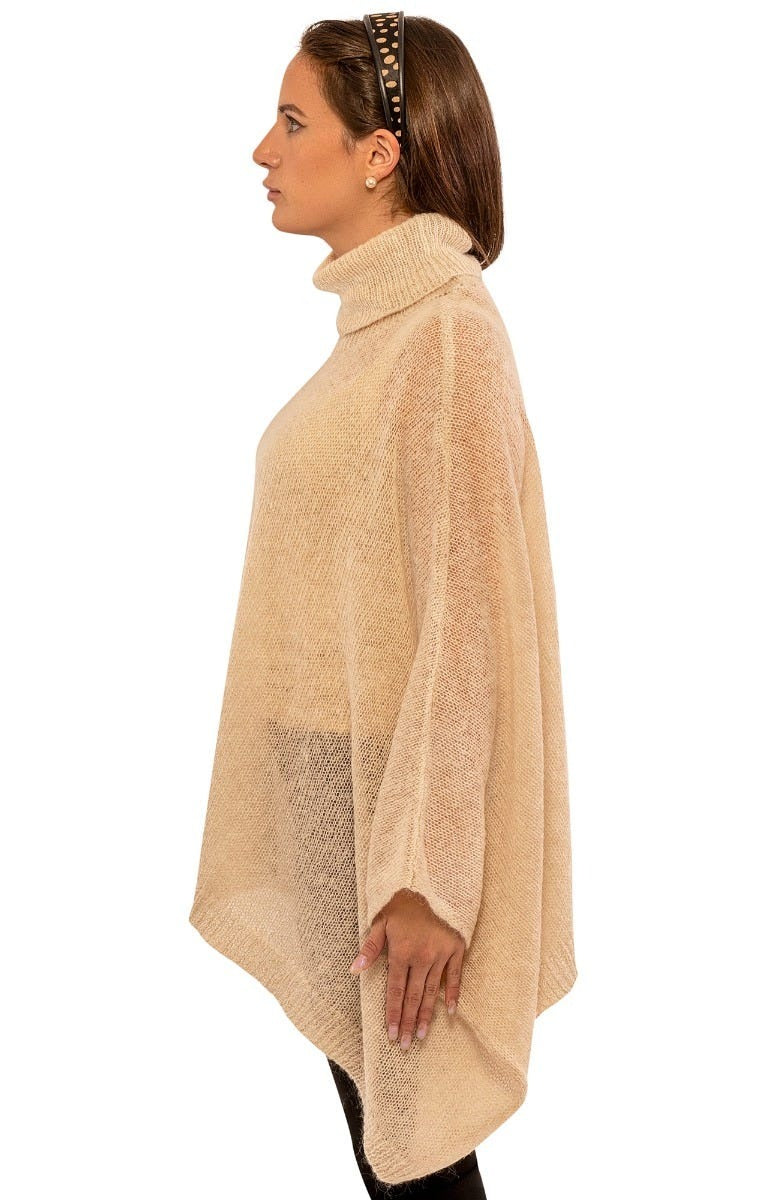 Dolman Dolly Poncho Beige One Size