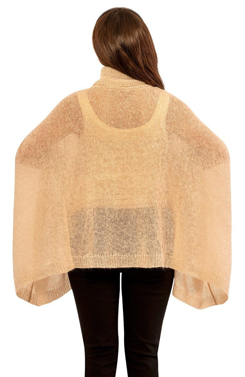 Dolman Dolly Poncho Beige One Size