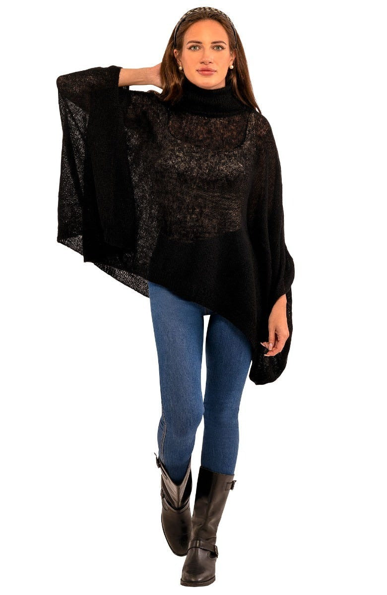 Dolman Dolly Poncho Black One Size