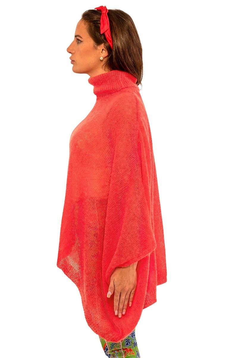 Dolman Dolly Poncho Burnt Orange One Size