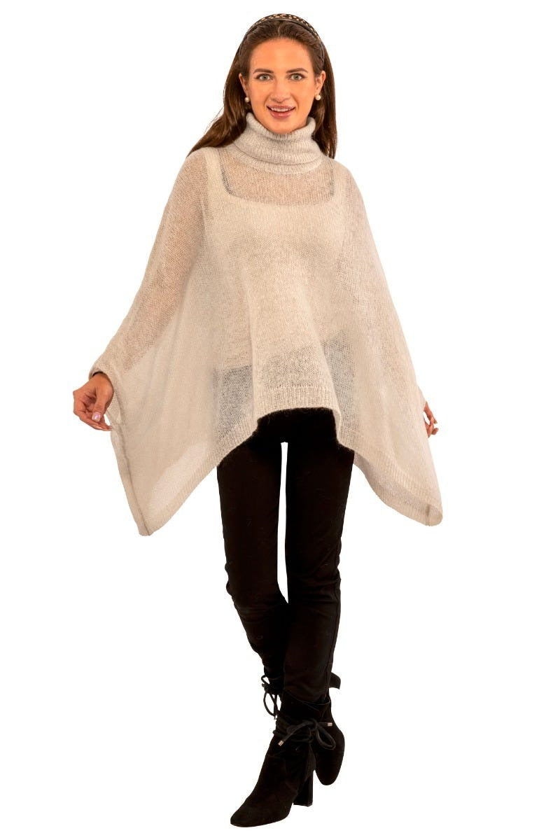 Dolman Dolly Poncho Winter White One Size