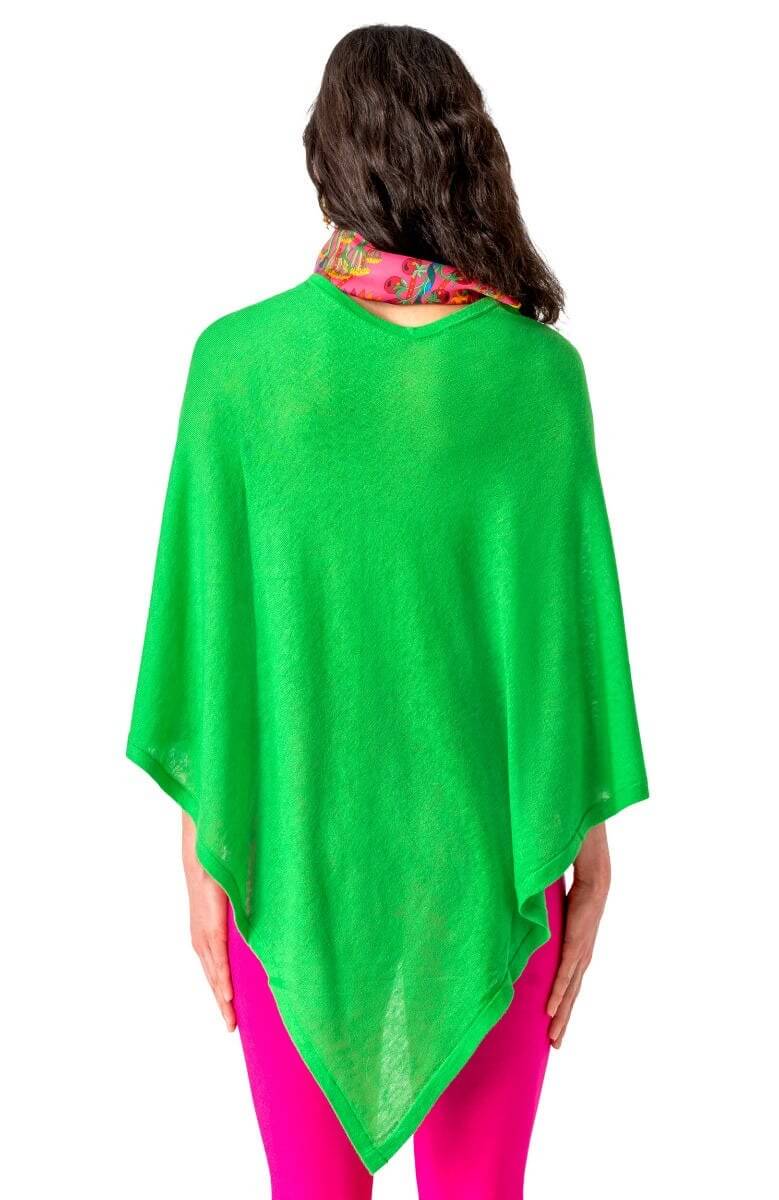 Cashmere-Like Poncho Kelly One Size