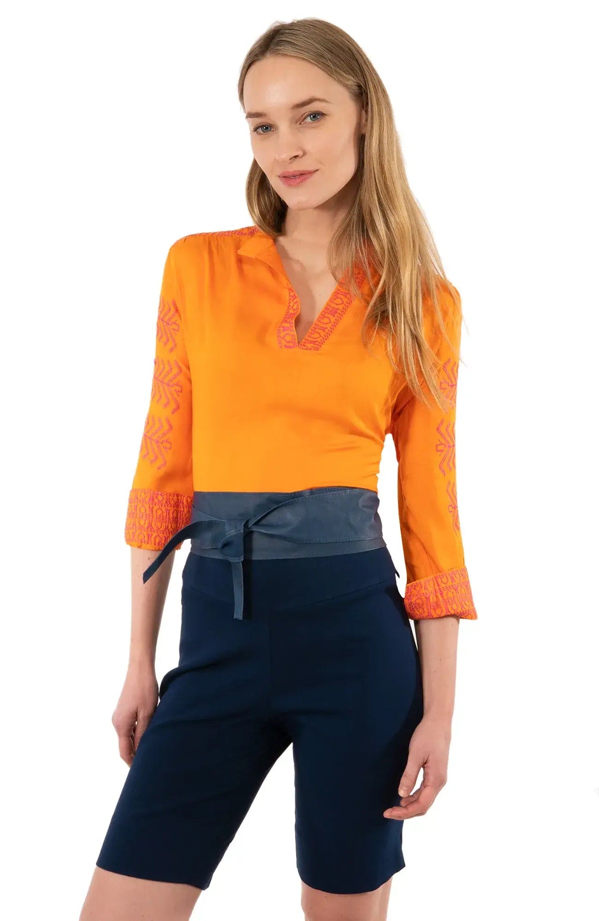 Adjustable Obi Leather Wrap Around Belt - Gretchen Scott