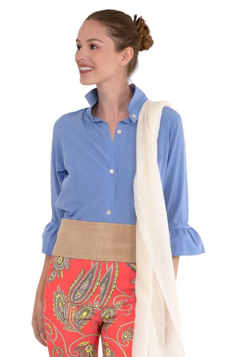 Adjustable Suede Tie Belt - Gretchen Scott