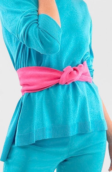 Adjustable Suede Tie Belt