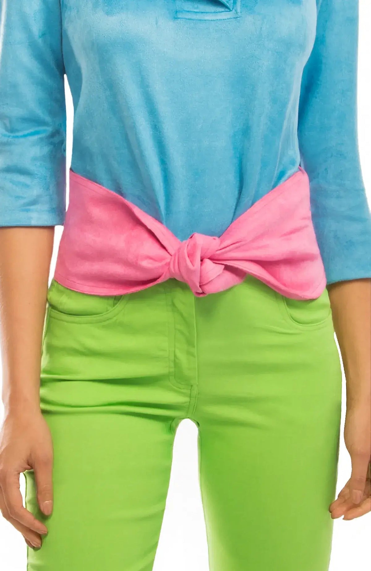 Adjustable Suede Tie Belt - Gretchen Scott