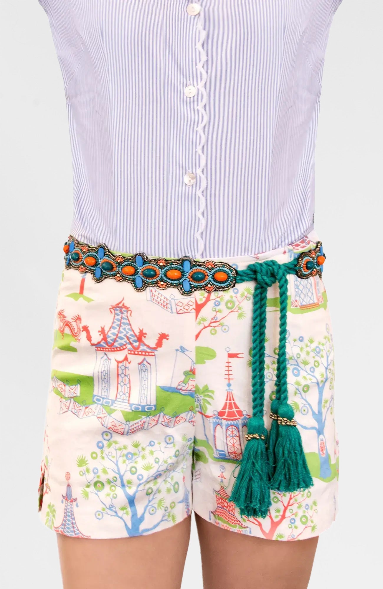Adjustable Tassel Tie - Splash Sash