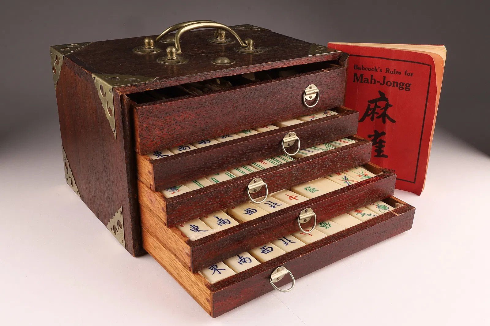 Antique Chinese Mah Jongg Set,
