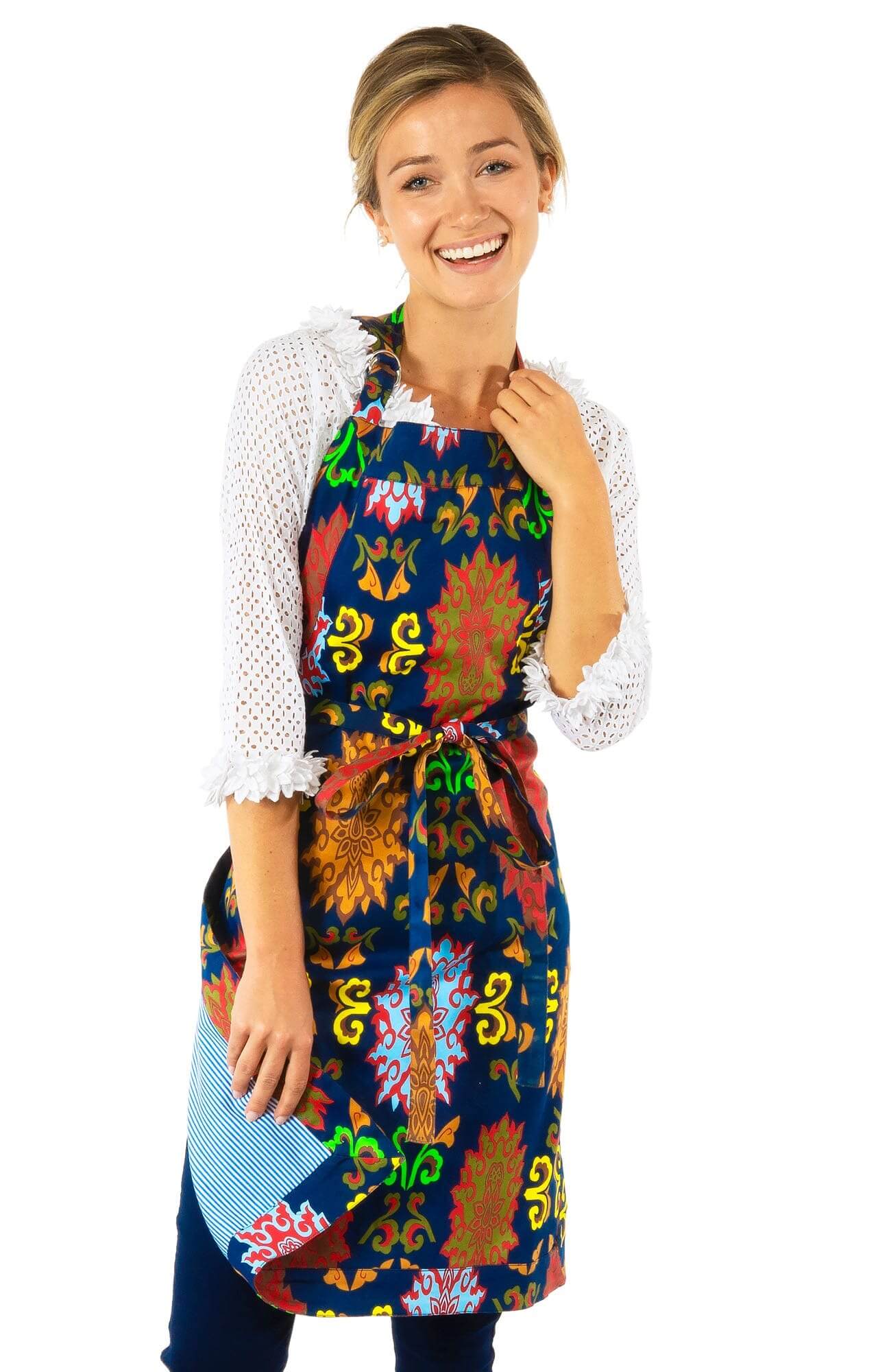 Apron - Turkish Delight Navy One Size