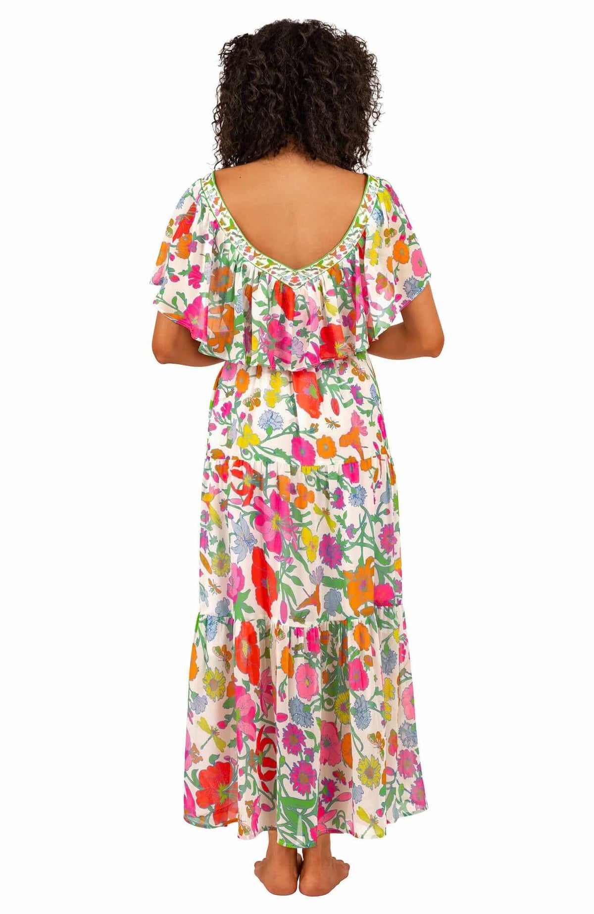 Arles Midi/Maxi Dress - Birds & Bees - Final Sale Brights