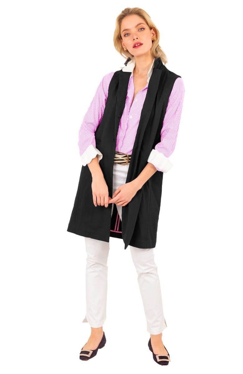 Banker Vest - Final Sale Black