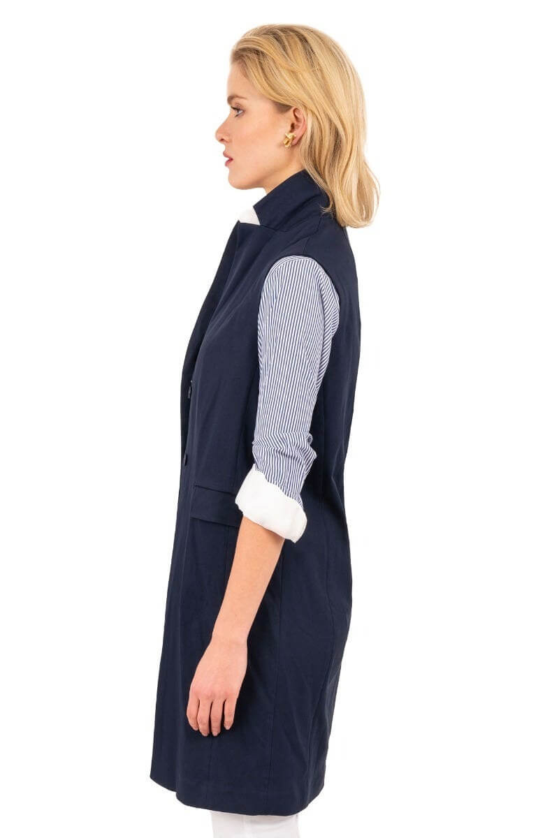 Banker Vest - Final Sale Navy
