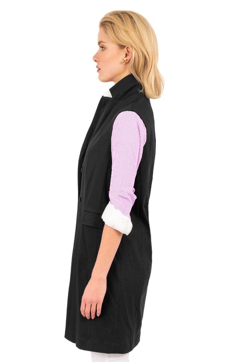 Banker Vest - Final Sale Black