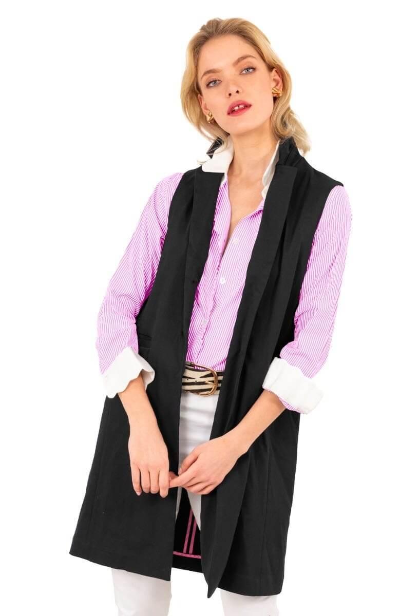 Banker Vest - Final Sale Black