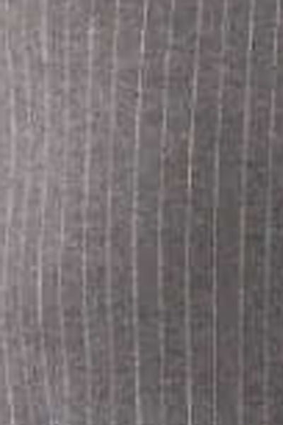 Bateau Neck Stretch Dress - Pinstripe - Final Sale Grey