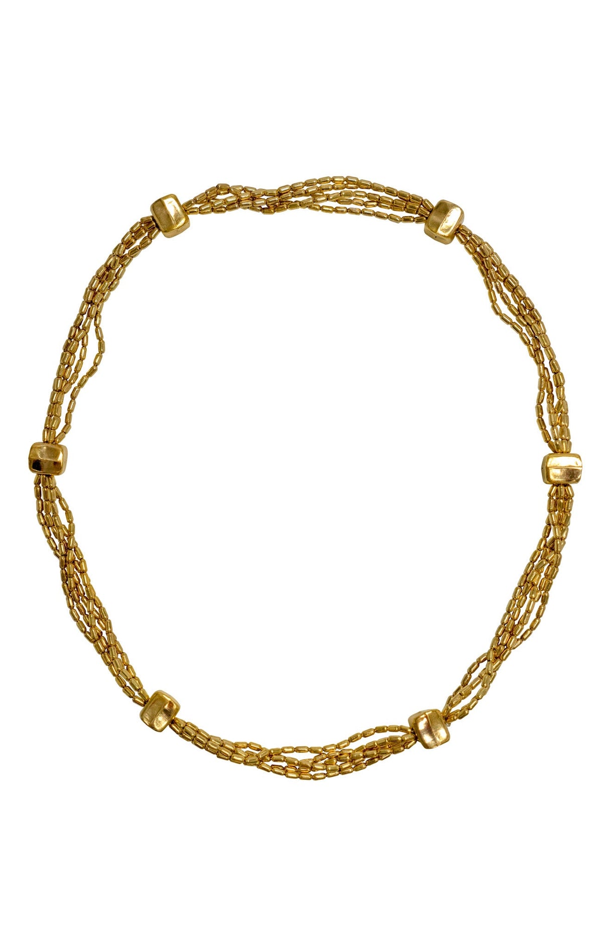 Be Square Necklace Gold