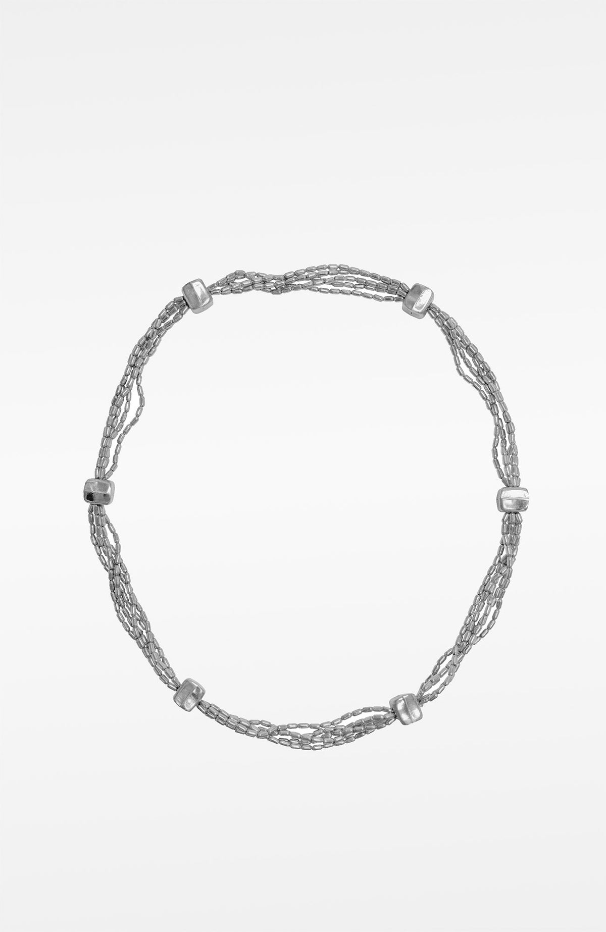 Be Square Necklace Silver