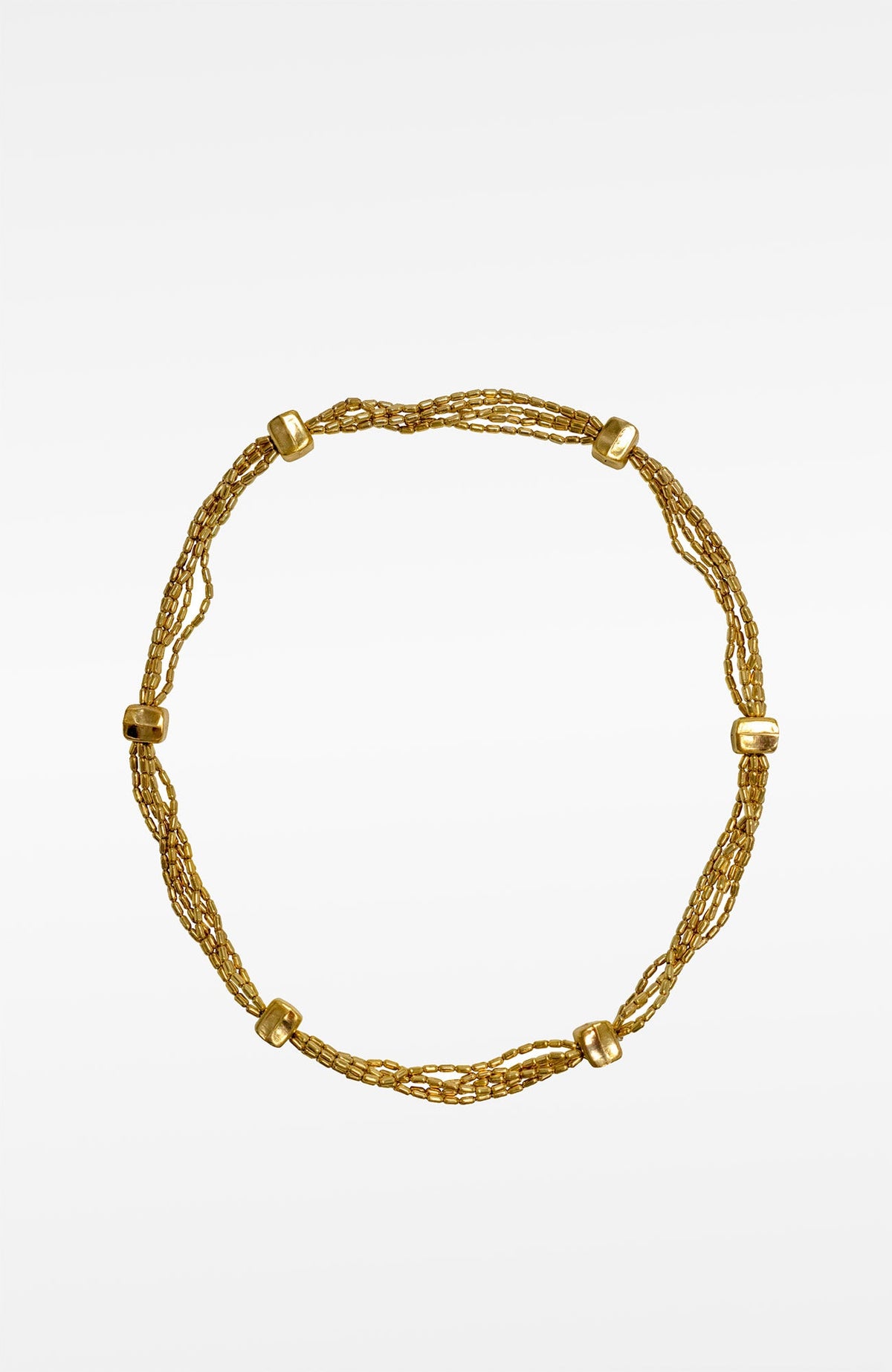 Be Square Necklace Gold