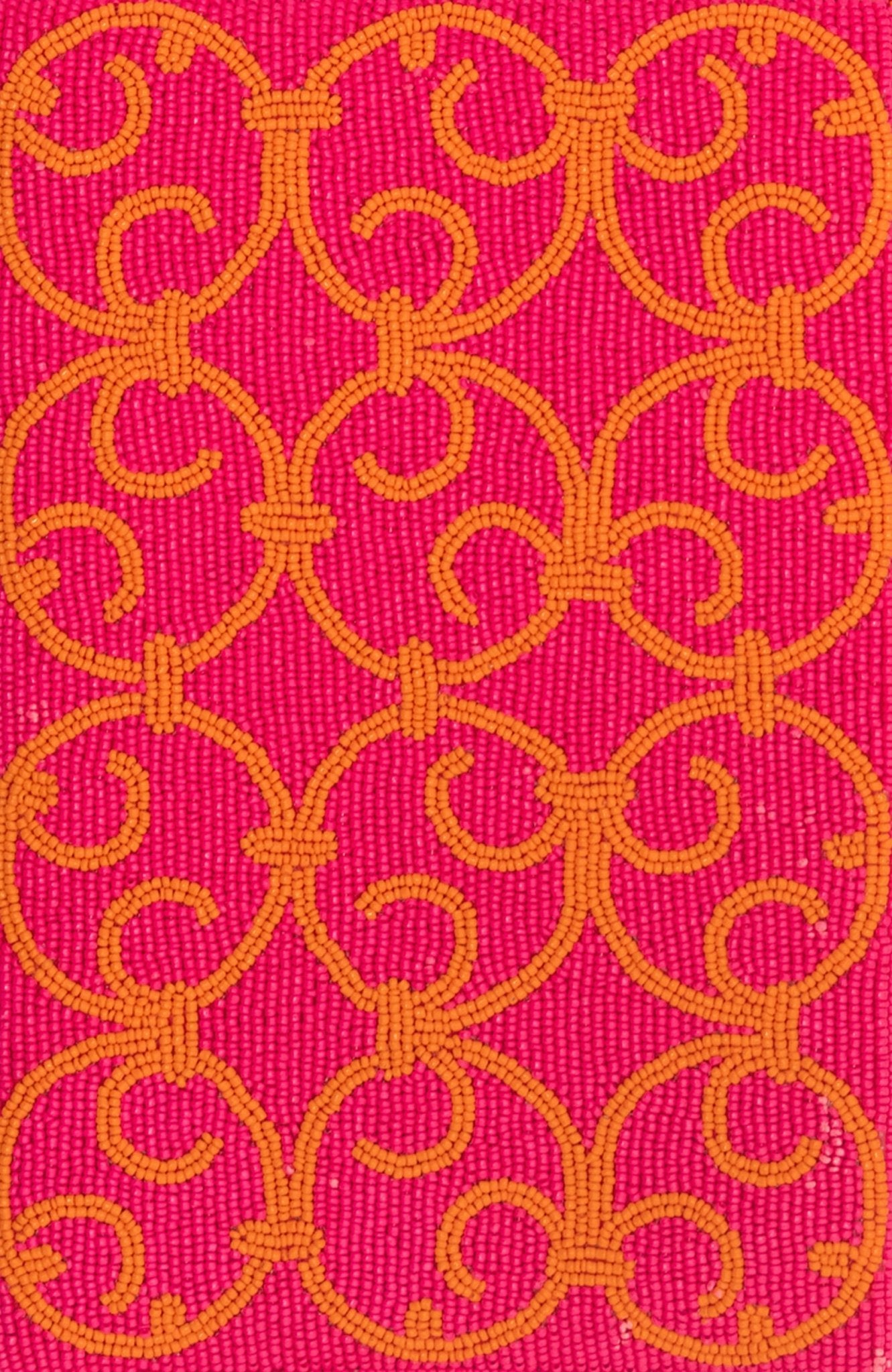 Beaded Clutch - Heaven's Gate Orange Pink